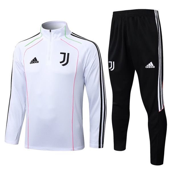 25/26 JUV White Half Pull Tracksuit #B2552 (半拉链)