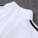 25/26  JUV White  Half Pull Tracksuit #B2552 (半拉链)