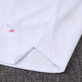 25/26  JUV White  Half Pull Tracksuit #B2552 (半拉链)
