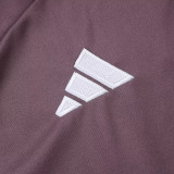 25/26 Man Utd Grey Purple  Half Pull Tracksuit #B2550 (半拉链)