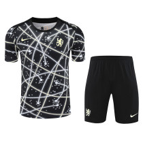 25/26 CHE Black Network Training Shorts Suit