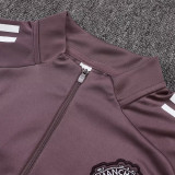 25/26 Man Utd Grey Purple  Half Pull Tracksuit #B2550 (半拉链)