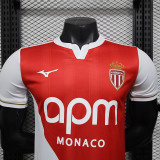 25/26 Monaco Home  Player Version  Soccer Jersey