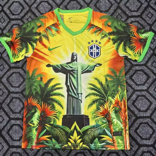 25/26 Brazil Goddess Special Edition Yellow Fans Soccer Jersey