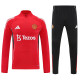 Copy 25/26 Man Utd Red  Half Pull Tracksuit胸前广告  (半拉链)