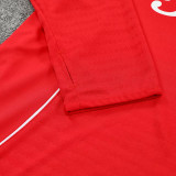 Copy 25/26 Man Utd Red  Half Pull Tracksuit胸前广告  (半拉链)