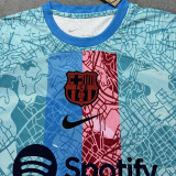 25/26 BAR  Special Edition Lake Blue Fans Soccer Jersey(蓝胸花）