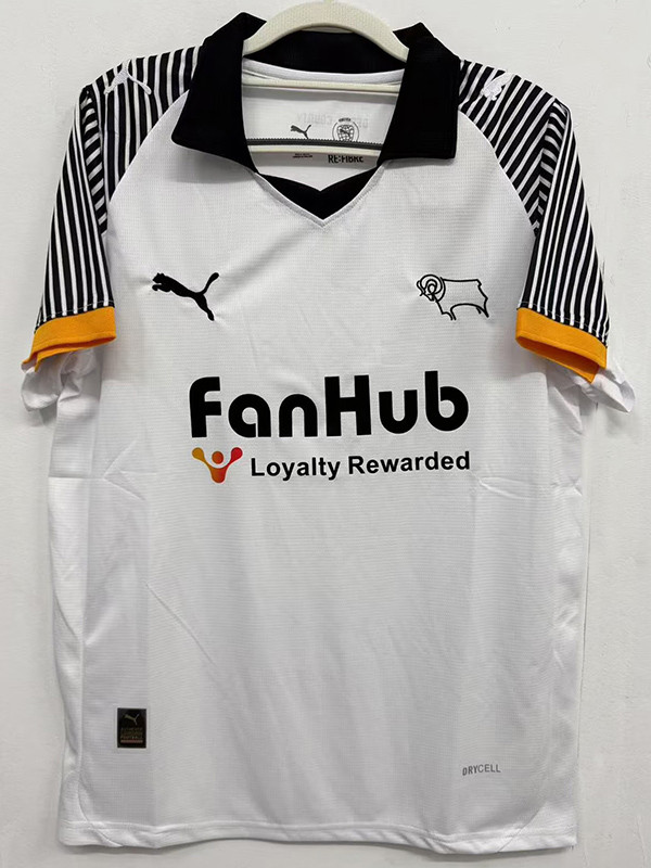 25/26 Derby County F.C Home   Fans Soccer Jersey