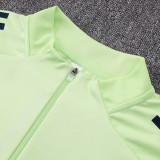25/26  RMA Light Green Half Pull  KidsTracksuit #E2567(半拉链、童装)