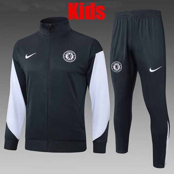 25/26  CHE Dark Grey Jacket Kids Tracksuit #E2570