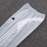 25/26  RMA White& Grey  Half Pull Tracksuit#B2555 (半拉链)