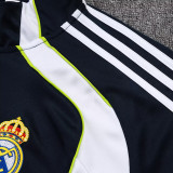 25/26  RMA Royal Blue Retro Edition Kids Half Pull Kids Tracksuit #E2573(半拉链)