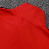 25/26  Man Utd Red & Black pants  Kids Jacket Tracksuit#E2596 童装、黑裤