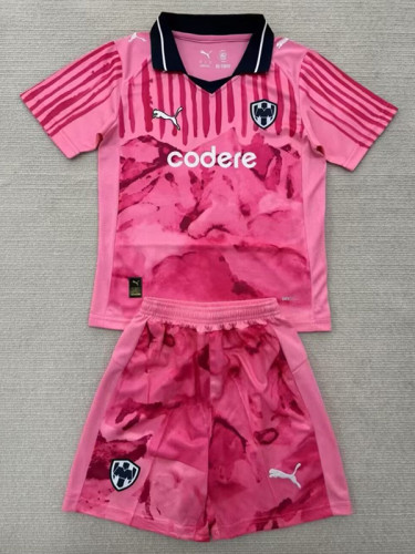 25/26  Monterrey (FIFA Club World Cup) Goalkeeper Pink Kids Soccer Jersey