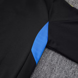 25/26  Man Utd Black Kids  Jacket Tracksuit#E2551(童装、蓝色侧边）