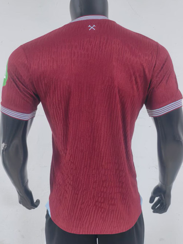 25/26  West Ham Home  Player Version Soccer Jersey
