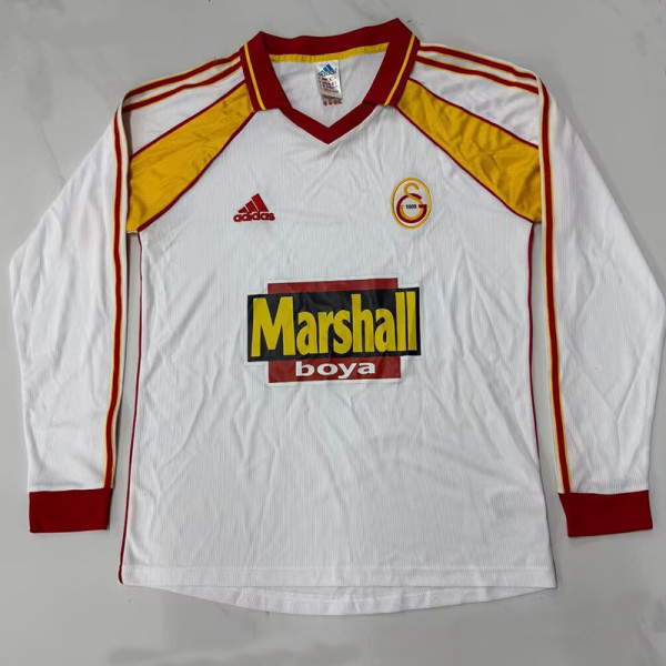 1999/2000 Galatasaray Home Long Sleeve Retro  Soccer Jersey (长袖)