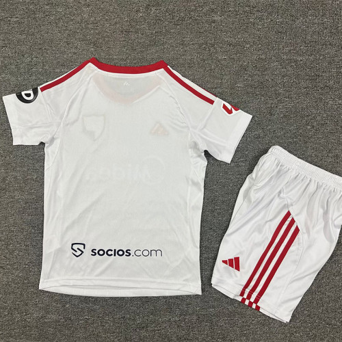 25/26 Sevilla Home Kids  Soccer Jersey