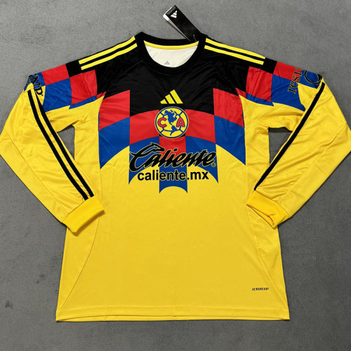 25/26 Club America Home Long Sleeve Soccer Jersey