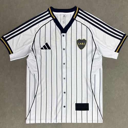 25/26  Boca Juniors White Casusl Edition  Baseball jersey