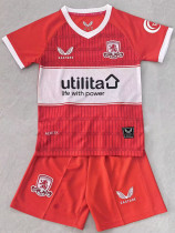25/26 Middlesbrough Home Kids  Soccer Jersey