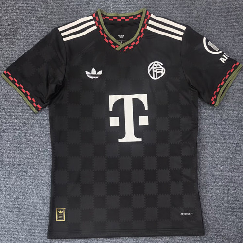 25/26 Bayern  Black  Fans Soccer Jersey
