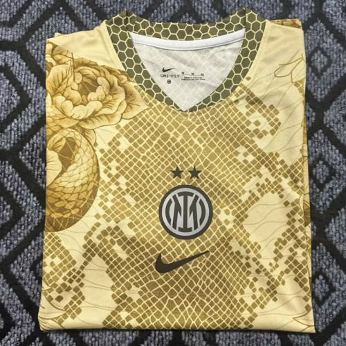 25/26  INT Special Edition Yellow  Fans Fans Soccer Jersey