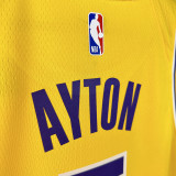 22/23 LAKERS AYTON#5 Yellow Top Quality Hot Pressing NBA Jersey(圆领）