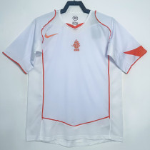 2004 Netherlands Away White Retro Soccer Jersey 2004 Netherlands Away White Retro Soccer Jersey