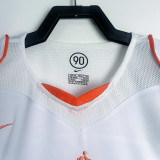 2004 Netherlands Away White Retro Soccer Jersey