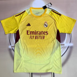 25/26 RMA Goalkeeper Yellow Fans Soccer Jersey