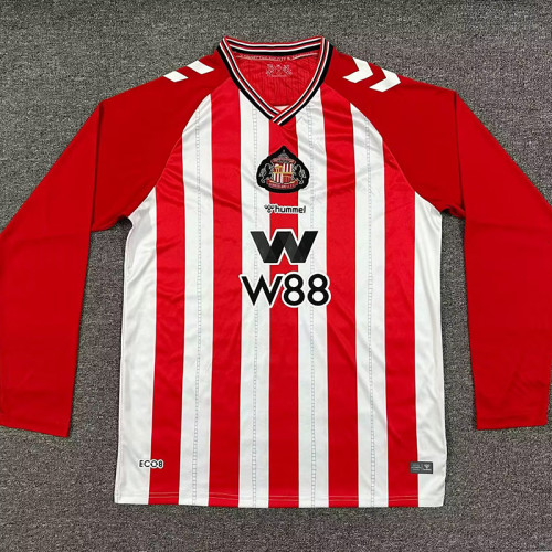 25/26 Sunderland Home Long  Fans Soccer Jersey