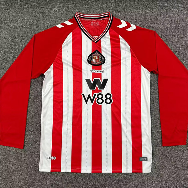 25/26 Sunderland Home Long Fans Soccer Jersey