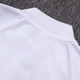 25/26 Germany 125th Anniversary Edition White  Kids Half Pull Tracksuit #E25115 (童装/半拉链)