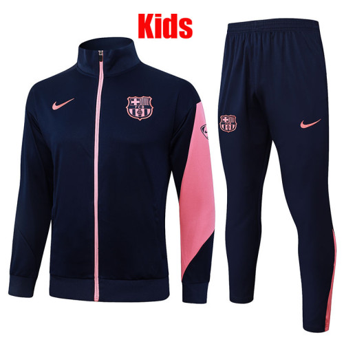2526  BAR Dark Blue  Kids Jacket Tracksuit #E25113童装