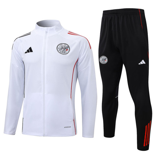 25/26 Ajax White Jacket Tracksuit#A2571
