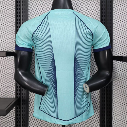 25/26 BAR  Special Edition Sky Blue Player Version Soccer Jersey(蓝胸花）