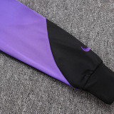 2526  BAR Black (Purple sleeves)Jacket Tracksuit #A2570