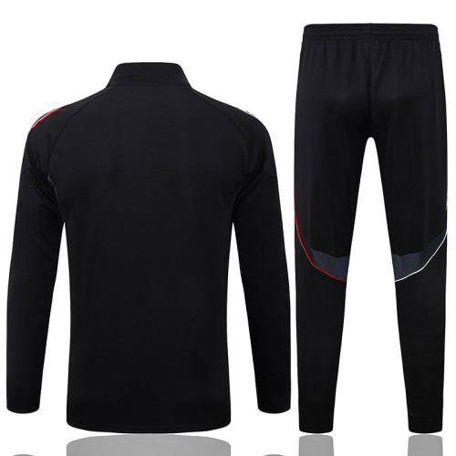 25/26 Ajax Black Kids Jacket Tracksuit#E25127