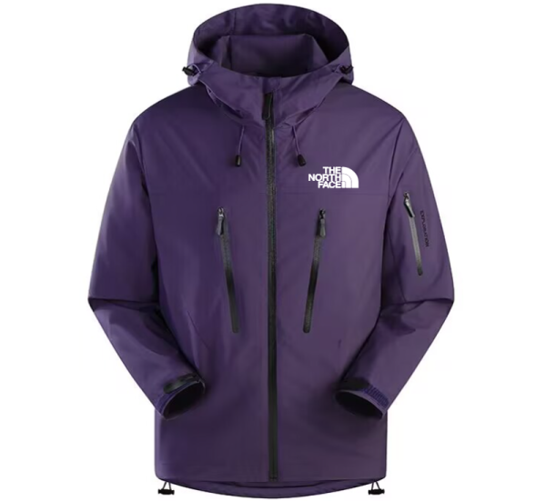 25/26 New THE NORTH FACE Dark Purple Hooded Waterproof assault suit