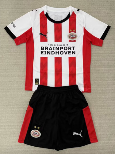 25/26 PSV Home Kids  Soccer Jersey