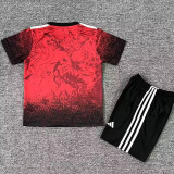 25/26 LIV Red Black Eagle's head  Kids Soccer Jersey