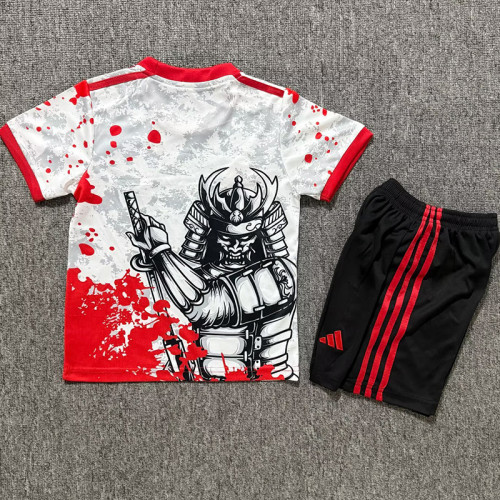 25/26 Japan Iron Man White & Red Kids  Soccer Jersey