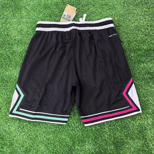 25/26 New Flying Man Casual NBA Edition Black & White shorts#J2415