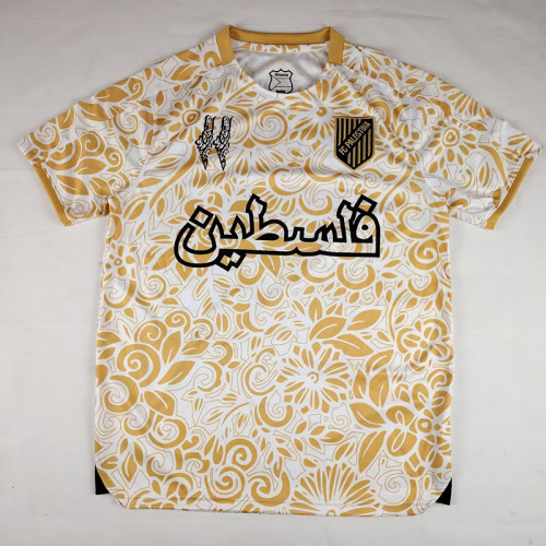25/26 Palestino Deportivo Golden Yellow Fans Soccer Jersey