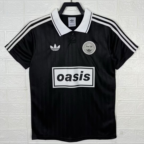 25/26 Live'25 OASIS Black With No25 Tour Soccer Jersey#带25号