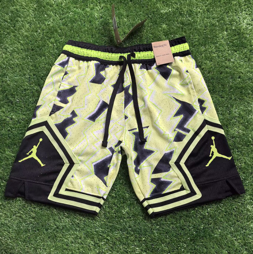 25/26 Flying Man Casual NBA Edition Fluorescent Green shorts# J.2408