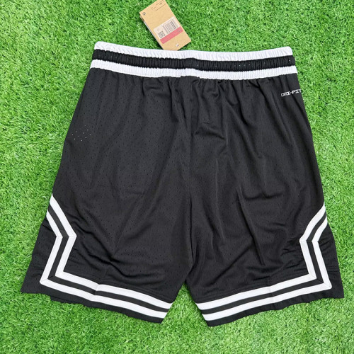 25/26 New Flying Man Casual NBA Edition Watermark black shorts#J2411