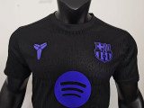 25/26 BAR  Special Edition Black Player Version Soccer Jersey(蓝胸花）