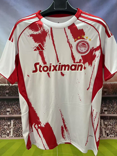 25/26 Olympiacos Away Fans Soccer Jersey (奥林匹亚科）
